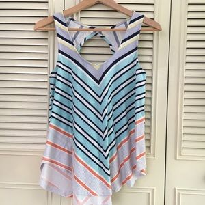 Anthropologie Deletta Flowy striped Tank